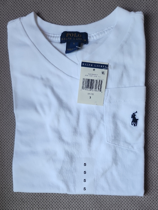 Polo Ralph Lauren Other - Polo by Ralph Lauren White V-Neck Pocket Tee with Navy Pony